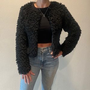 90s fuzzy jacket, Australian designed, XS